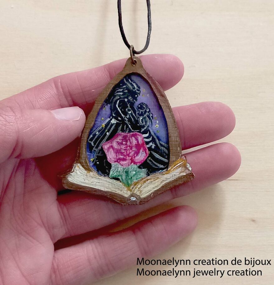 I Made Nature Inspired Wood Pendants