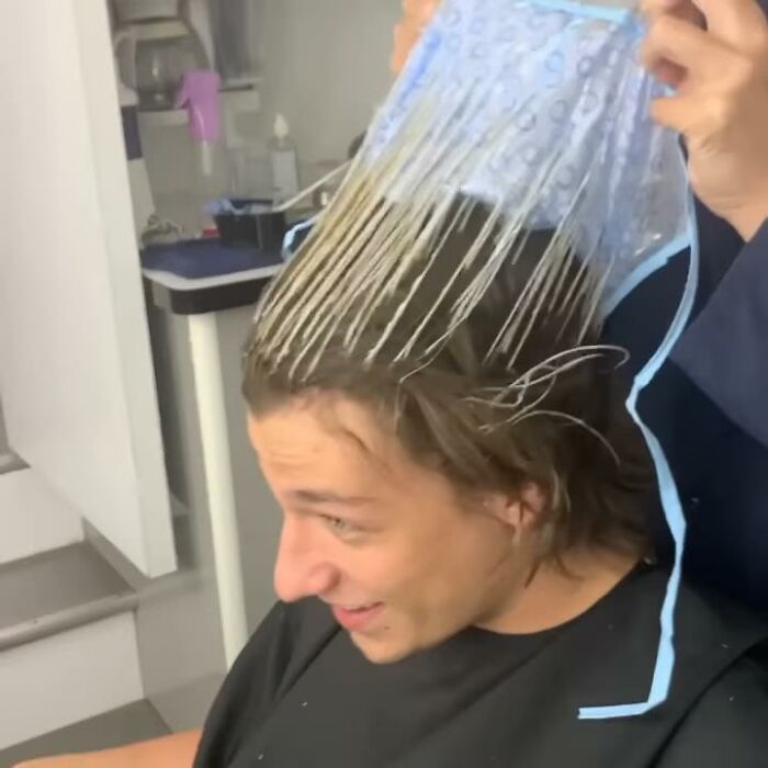 Jake Bongiovi Getting Some Highlights For His Veryyyy Quick Cameo In The Show