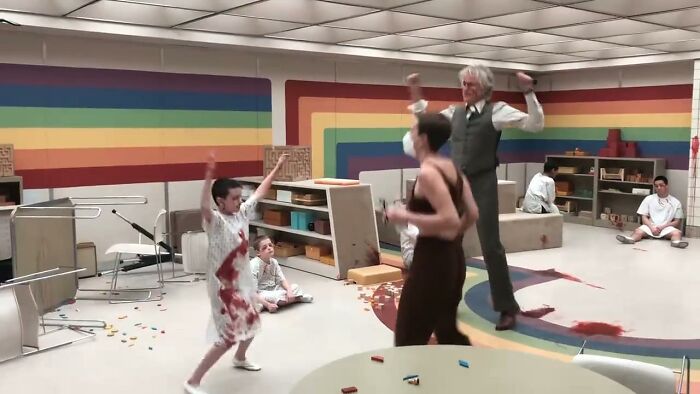 To Get Revved Up For A Big Scene, Millie Often Does Jumping Jacks. She Taught This To Martie…and Then Matthew Modine Picked It Up. Never Too Late To Learn New Tricks!