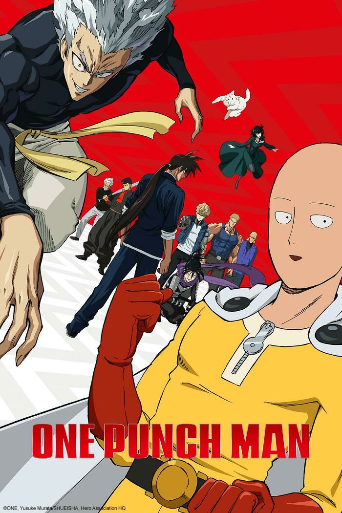 Anime poster for "One-Punch Man"