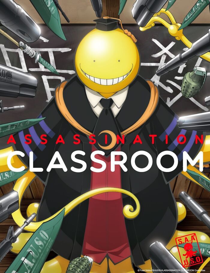 Anime poster for "Assassination Classroom"