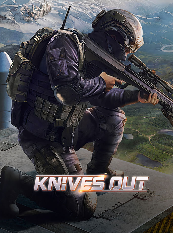 Soldier aiming sniper rifle in a tactical pose from Knives Out, one of the really good mobile games to download now