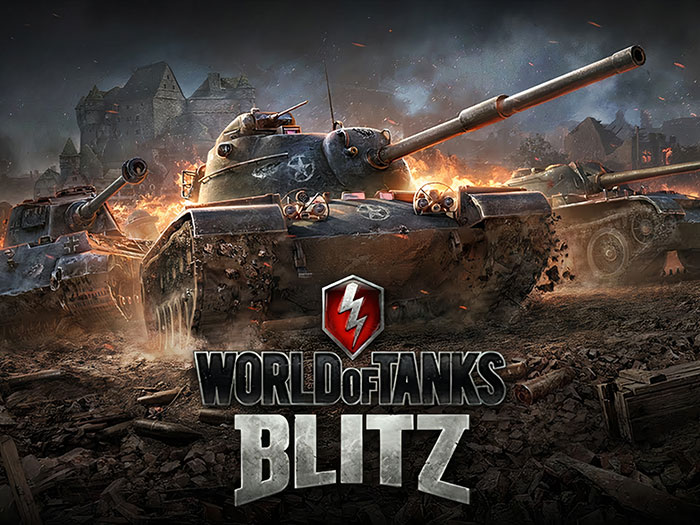 Battle tanks in action scene from a popular mobile game featured among really good mobile games to download now.