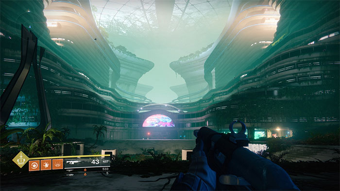 Destiny 2 shooting gameplay