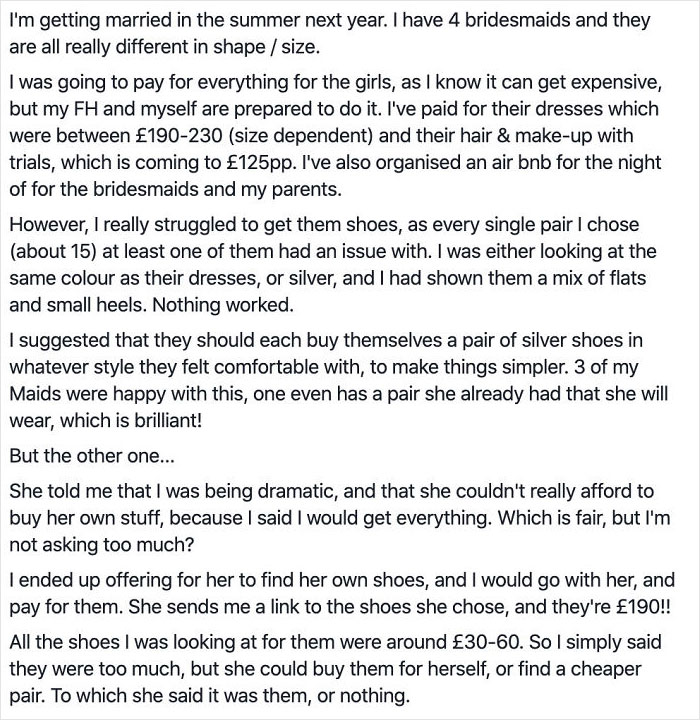 Time To Fire The Bridesmaid