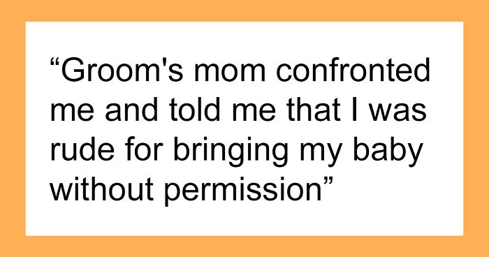 “Am I The Jerk For Bringing My Baby To A Child-Free Wedding?”