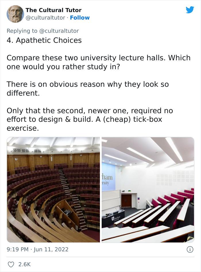 "The Problem With Modern Architecture": This Twitter Account Shares Why Architecture Today Is No Good