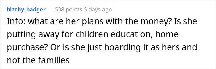 Husband Said No To Wife’s Personal Expenses After She Got A Huge Inheritance, But Didn’t Want To Share It To Pay Off His Student Loans Husband Said No To Wife’s Personal Expenses After She Got A Huge Inheritance, But Didn’t Want To Share It To Pay Off His Student Loans