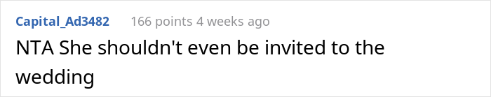 Woman Upset She Doesn't Get To Do Anything Special In Husband's Sister's Wedding, Despite Her Being A Huge Bully To Sister Back In The Day Woman Upset She Doesn't Get To Do Anything Special In Husband's Sister's Wedding, Despite Her Being A Huge Bully To Sister Back In The Day