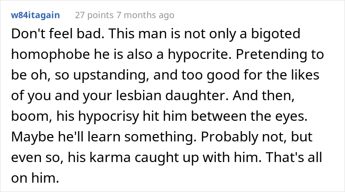 Homophobic Neighbor Calls This Dad's Daughter "A Freak" Because She's Openly Gay, Dad Brings Up His Secret Affair In Front Of His Wife