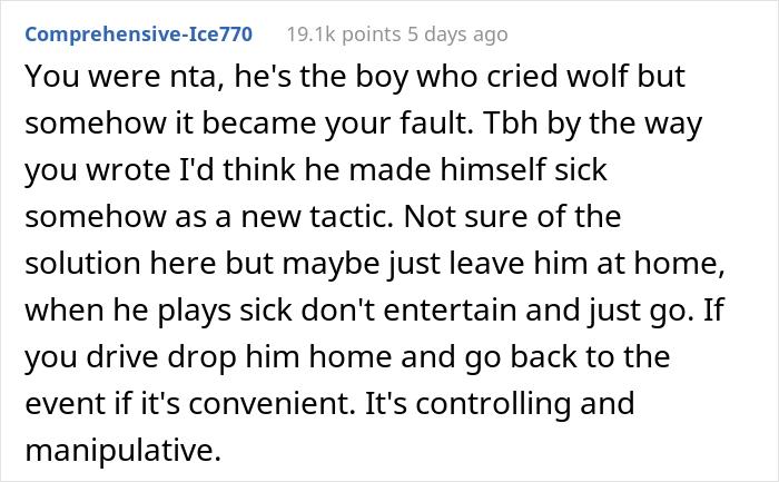 &ldquo;AITA For Refusing To Go Home When My Husband Told Me To?&rdquo;