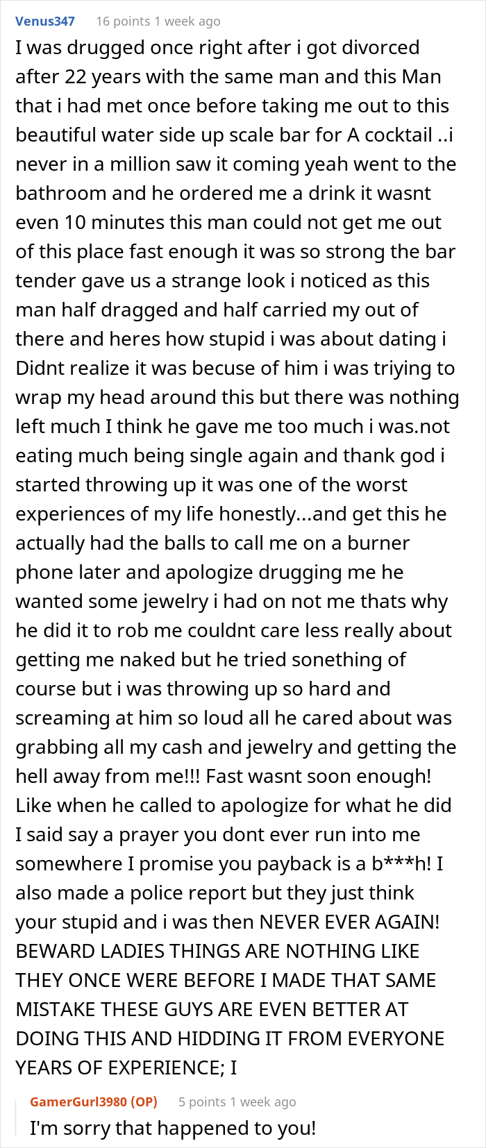 Woman Is Worried Her Drink Might Get Spiked On The First Date, Guy Surprises Her With A Thoughtful Gesture To Make Her Feel Safe With Him Woman Is Worried Her Drink Might Get Spiked On The First Date, Guy Surprises Her With A Thoughtful Gesture To Make Her Feel Safe With Him