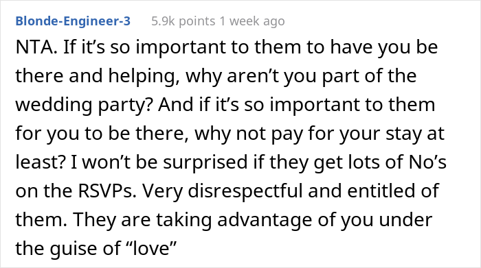 Sister RSVPs ‘No’ To Her Own Brother’s Wedding Because It’s Way Too Expensive, Asks The Internet If She Was A Jerk Sister RSVPs ‘No’ To Her Own Brother’s Wedding Because It’s Way Too Expensive, Asks The Internet If She Was A Jerk