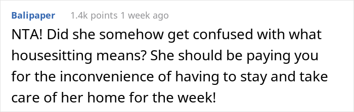 &ldquo;Am I A Jerk For Not Agreeing To Housesit For My Sister?&rdquo;