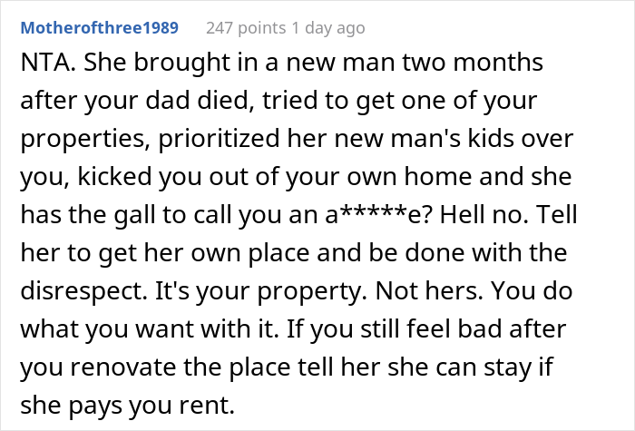 Mom Kicked Her 17 Y.O. Son Out Of The House He Owned By Inheritance, When He Grew Up, He Changed All The Locks While She Was Away Mom Kicked Her 17 Y.O. Son Out Of The House He Owned By Inheritance, When He Grew Up, He Changed All The Locks While She Was Away