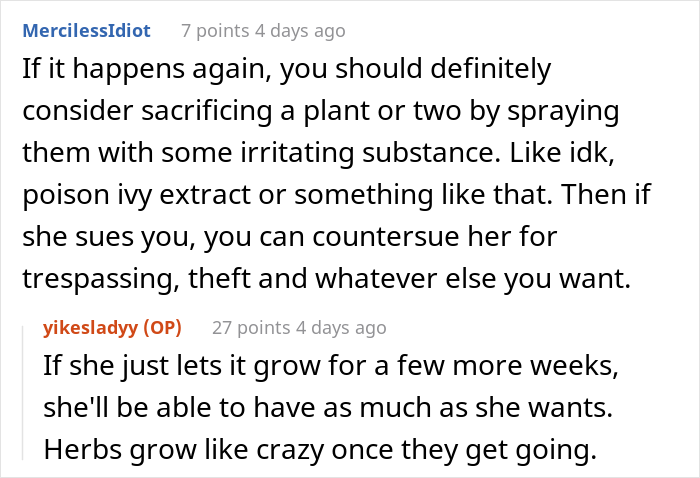 Person Livid After Neighbor&rsquo;s Girlfriend &ldquo;Helps Herself&rdquo; To Their Entire Herb Garden After Being Offered &ldquo;Some&rdquo;