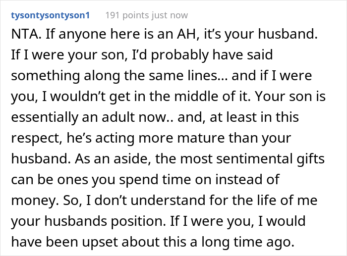 17 Y.O. Puts His Miserly Stepdad To Shame For Not Buying His Mom A Birthday Gift, Man Upset That His Wife Didn't Say Anything On His Benefit 17 Y.O. Puts His Miserly Stepdad To Shame For Not Buying His Mom A Birthday Gift, Man Upset That His Wife Didn't Say Anything On His Benefit
