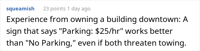 After Their Neighbors Illegally Filled Their Parking Lot, This Resident Froze Them In Place