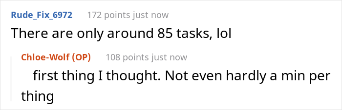 Housekeeper Getting $12/Hour Receives A Checklist With 85 Tasks She Has To Complete In An Hour To Not Get Fired