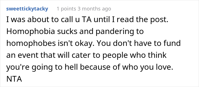 Bride Still Expects Her Father To Fund Her Wedding After Banning His Husband From Attending, Father Asks The Internet If He’s Wrong For Refusing To Pay Bride Still Expects Her Father To Fund Her Wedding After Banning His Husband From Attending, Father Asks The Internet If He’s Wrong For Refusing To Pay