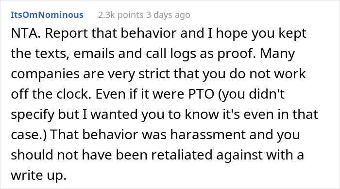 New Boss Is Mad At This Woman Because She Didn't Want To Cover A Shift And Went On Vacation