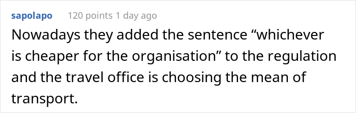 Guy Maliciously Complies After Company Demands He Take Economy-Class Plane Instead Of 1st-Class Train