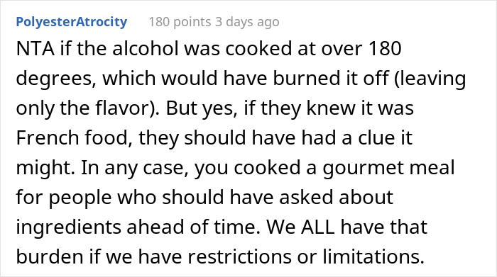New Neighbor Gets Blasted By Mormon Guests After Dinner As They Discovered That The Sauce He Made Contained Red Wine
