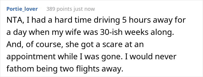 Husband Plans To Leave 33-Week High-Risk Pregnant Wife And A Toddler Alone For A Trip To Another Continent, Wife Wonders If She's Wrong To Be Upset About It