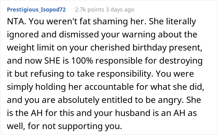 420ish Lbs Sister-In-Law Destroys Beloved Garden Swing After Being Asked Not To Sit In It Because Of Its Weight Limit, Family Drama Ensues