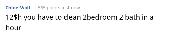 Housekeeper Getting $12/Hour Receives A Checklist With 85 Tasks She Has To Complete In An Hour To Not Get Fired