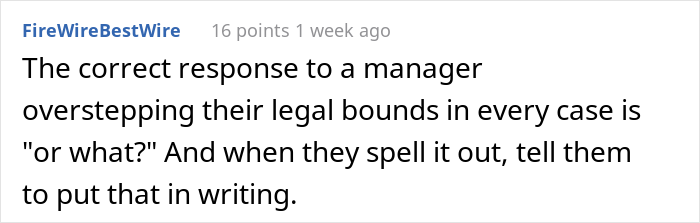 Entitled Boss Gets Slammed Online For Expecting Employees To Not Leave The Building During Lunch Hours
