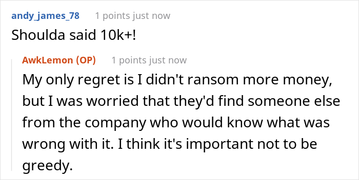 Engineer Is Furious When Company Refuses To Pay For The Work He Did, Makes Sure They Don't Know How To Finish It Before He Leaves
