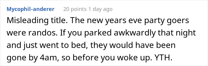 After Their Neighbors Illegally Filled Their Parking Lot, This Resident Froze Them In Place