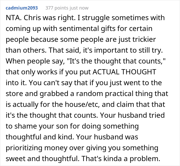 17 Y.O. Puts His Miserly Stepdad To Shame For Not Buying His Mom A Birthday Gift, Man Upset That His Wife Didn't Say Anything On His Benefit 17 Y.O. Puts His Miserly Stepdad To Shame For Not Buying His Mom A Birthday Gift, Man Upset That His Wife Didn't Say Anything On His Benefit