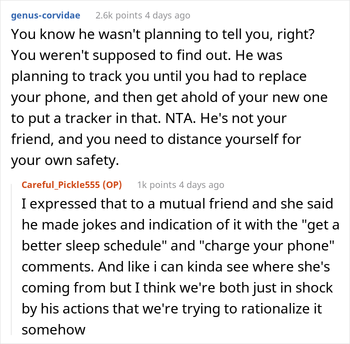 Woman Discovers She's Being Tracked On Her Phone By Her 'Friend', Cuts All Ties And Asks The Internet For Help Woman Discovers She's Being Tracked On Her Phone By Her 'Friend', Cuts All Ties And Asks The Internet For Help