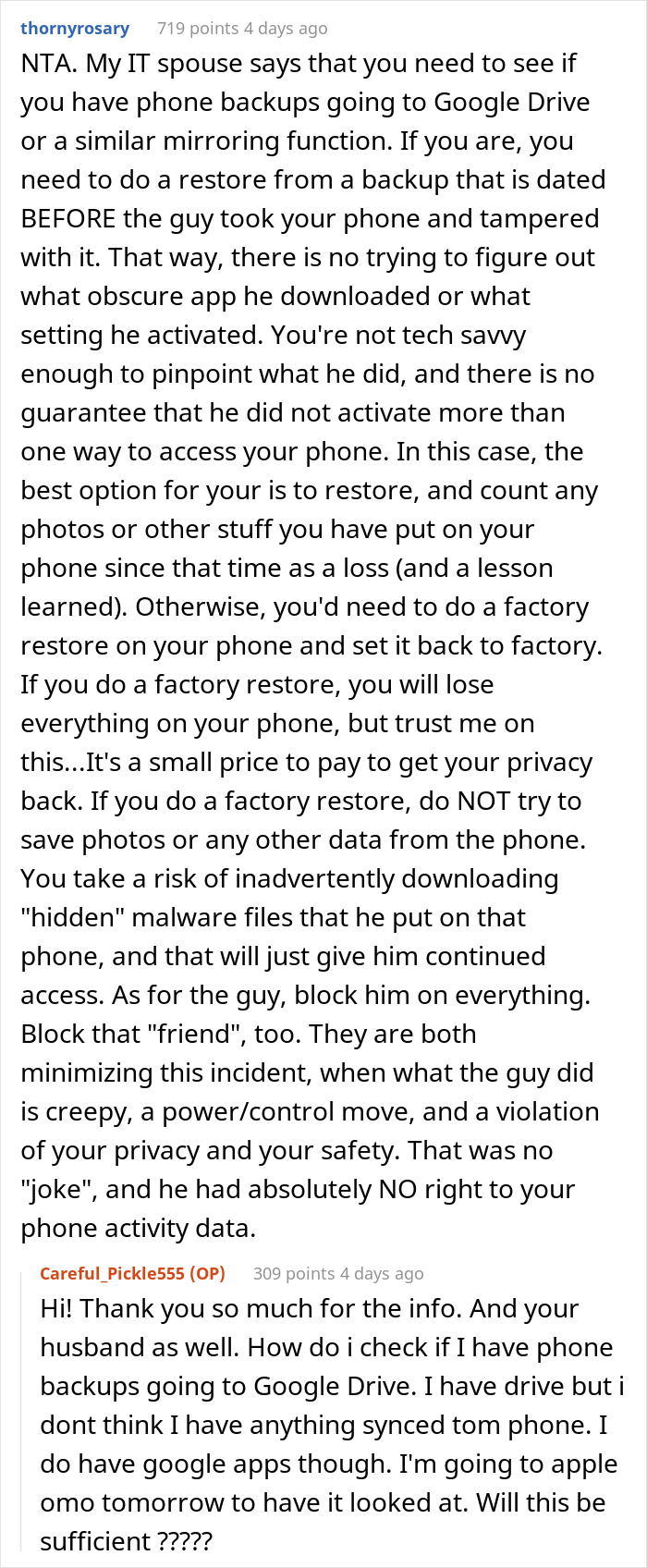 Woman Discovers She's Being Tracked On Her Phone By Her 'Friend', Cuts All Ties And Asks The Internet For Help Woman Discovers She's Being Tracked On Her Phone By Her 'Friend', Cuts All Ties And Asks The Internet For Help