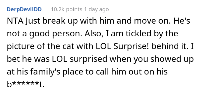 Man Lets Out An Indoor Cat He Hates "Probably Hoping For Her To Get Lost", Fianc&eacute;e Goes Off At Him In Front Of His Whole Family