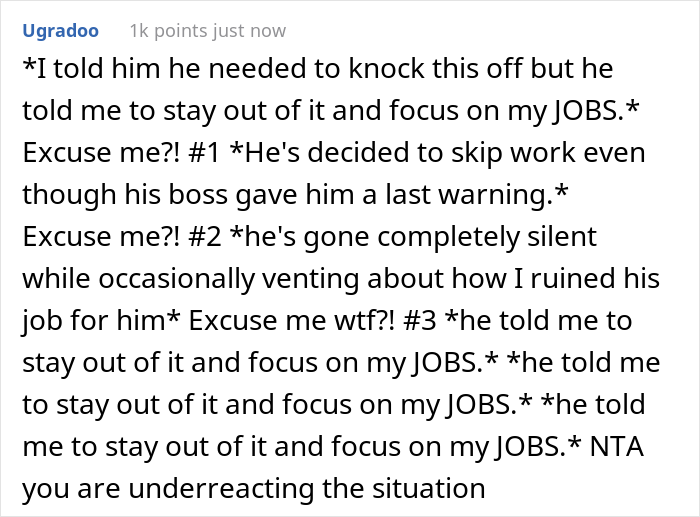 &ldquo;AITA For Causing My Husband To Get Fired?&rdquo;