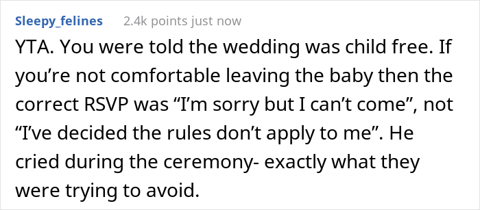 &ldquo;Am I The Jerk For Bringing My Baby To A Child-Free Wedding?&rdquo;