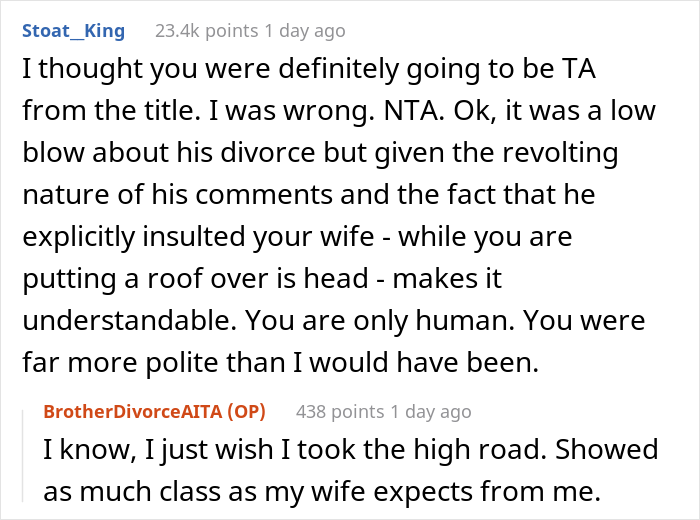 Man Asks The Internet If He Overreacted After His Brother Repeatedly Body-Shamed His Wife