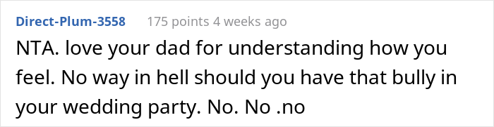Woman Upset She Doesn't Get To Do Anything Special In Husband's Sister's Wedding, Despite Her Being A Huge Bully To Sister Back In The Day Woman Upset She Doesn't Get To Do Anything Special In Husband's Sister's Wedding, Despite Her Being A Huge Bully To Sister Back In The Day