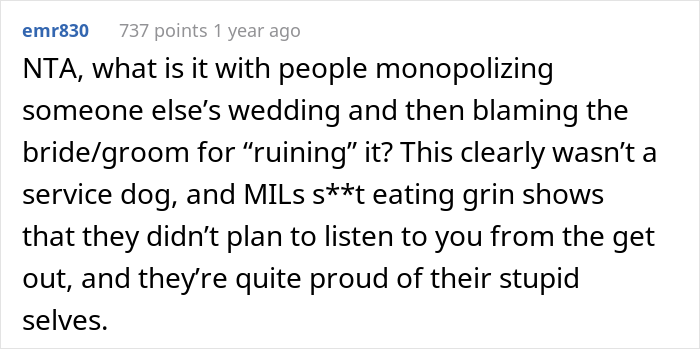 Bride Asks Brother-In-Law Not To Bring His Dog To Her Wedding, BIL Ends Up Being Kicked Out For Ignoring Bride&rsquo;s Request