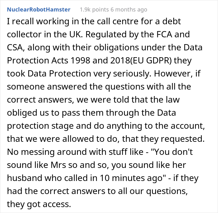 Husband Comes Up With The Idea Of Pretending To Be His Wife On A Call With The Bank To Be Able To Sort Out Her Account Issue
