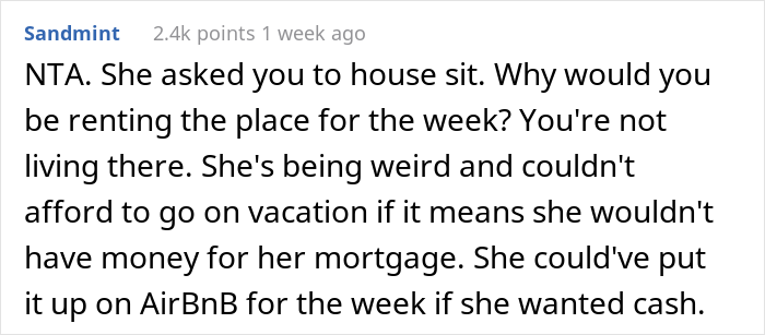 &ldquo;Am I A Jerk For Not Agreeing To Housesit For My Sister?&rdquo;