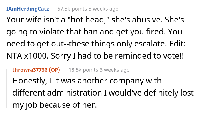 &ldquo;Am I The Jerk For Watching And Not Doing Anything While My Wife Was Being Kicked Out Of My Company?&rdquo;