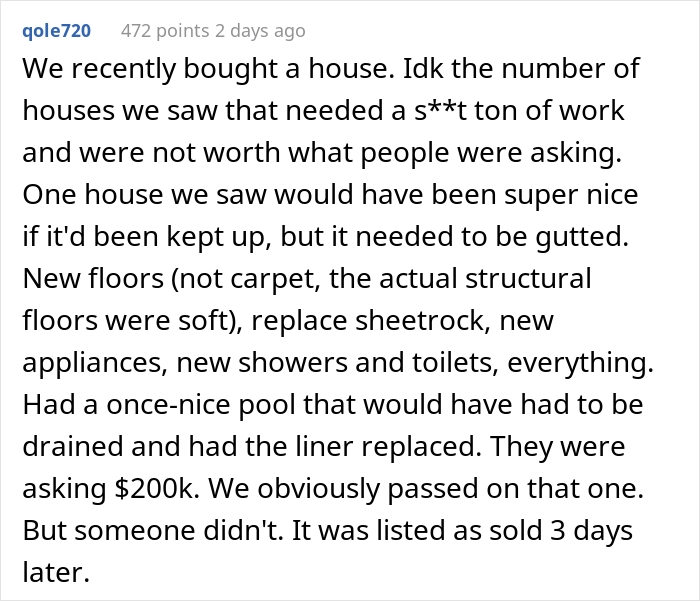 Widow Puts Her House Up For Sale, Investor Offers $450k Without Looking At The Lot, Is Horrified After Seeing It When The Deal Is Done Widow Puts Her House Up For Sale, Investor Offers $450k Without Looking At The Lot, Is Horrified After Seeing It When The Deal Is Done