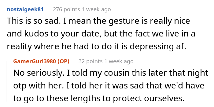Woman Is Worried Her Drink Might Get Spiked On The First Date, Guy Surprises Her With A Thoughtful Gesture To Make Her Feel Safe With Him Woman Is Worried Her Drink Might Get Spiked On The First Date, Guy Surprises Her With A Thoughtful Gesture To Make Her Feel Safe With Him