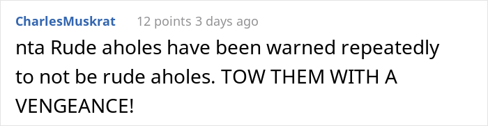 Entitled Neighbors Get Their Car Towed After Repeatedly Parking In Man&rsquo;s Driveway And Ignoring His Requests To Stop