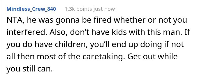 &ldquo;AITA For Causing My Husband To Get Fired?&rdquo;