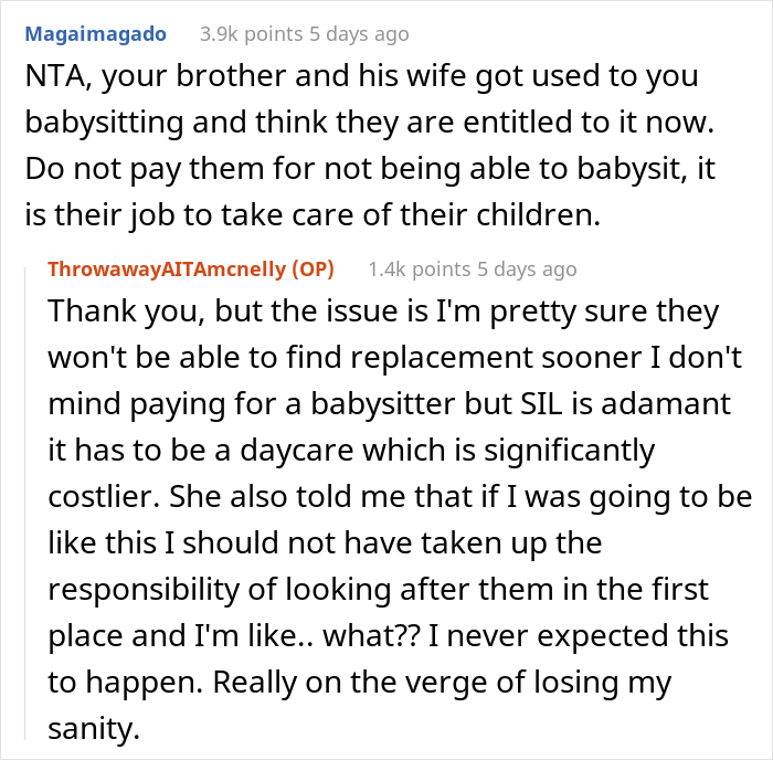 Entitled Brother Drops His Kids Off At Sister's House Without Asking, Wants Her To Pay For Childcare After She Refuses To Babysit